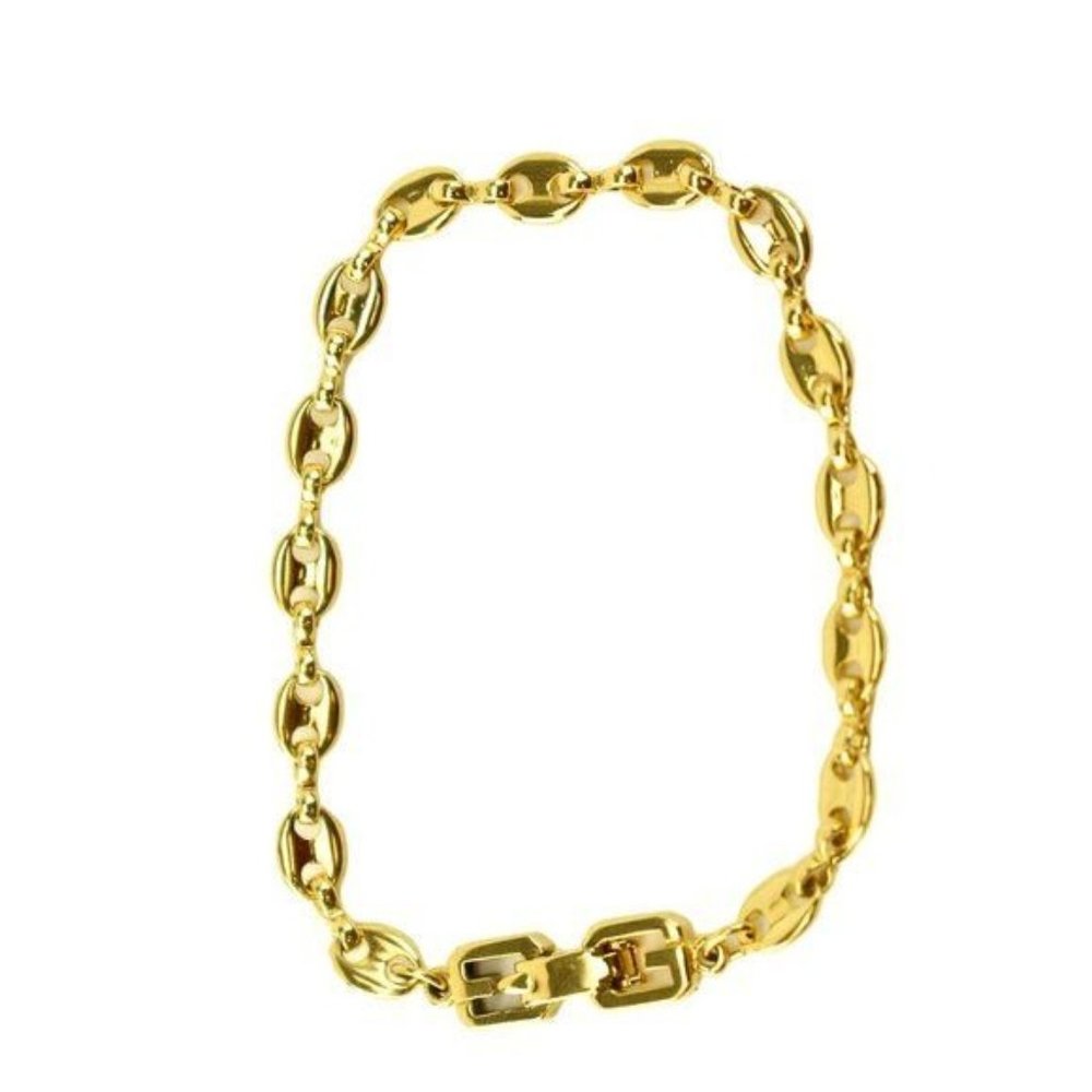 GIVENCHY: Gold, Marina Link "G" Clasp Bracelet mz